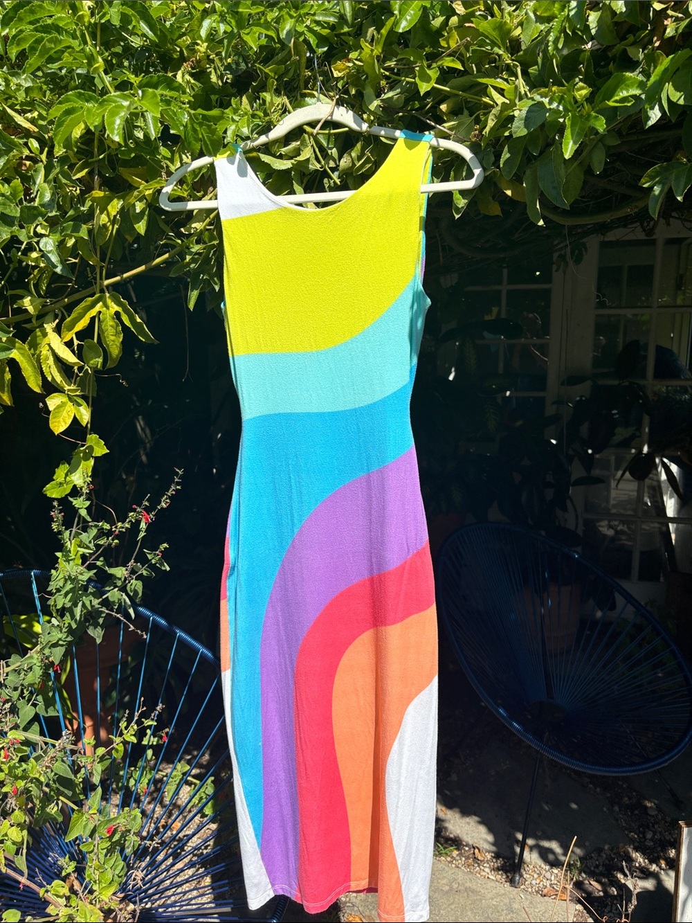 Mara Hoffman Multicolor Wave Midi Dress